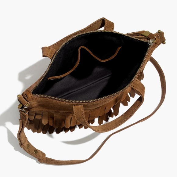 Madewell Brown Crossbody Bag with Fringe Detail - Picture 3 of 8